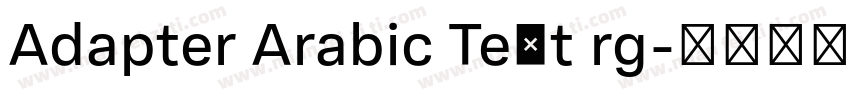 Adapter Arabic Text rg字体转换